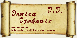 Danica Đaković vizit kartica
